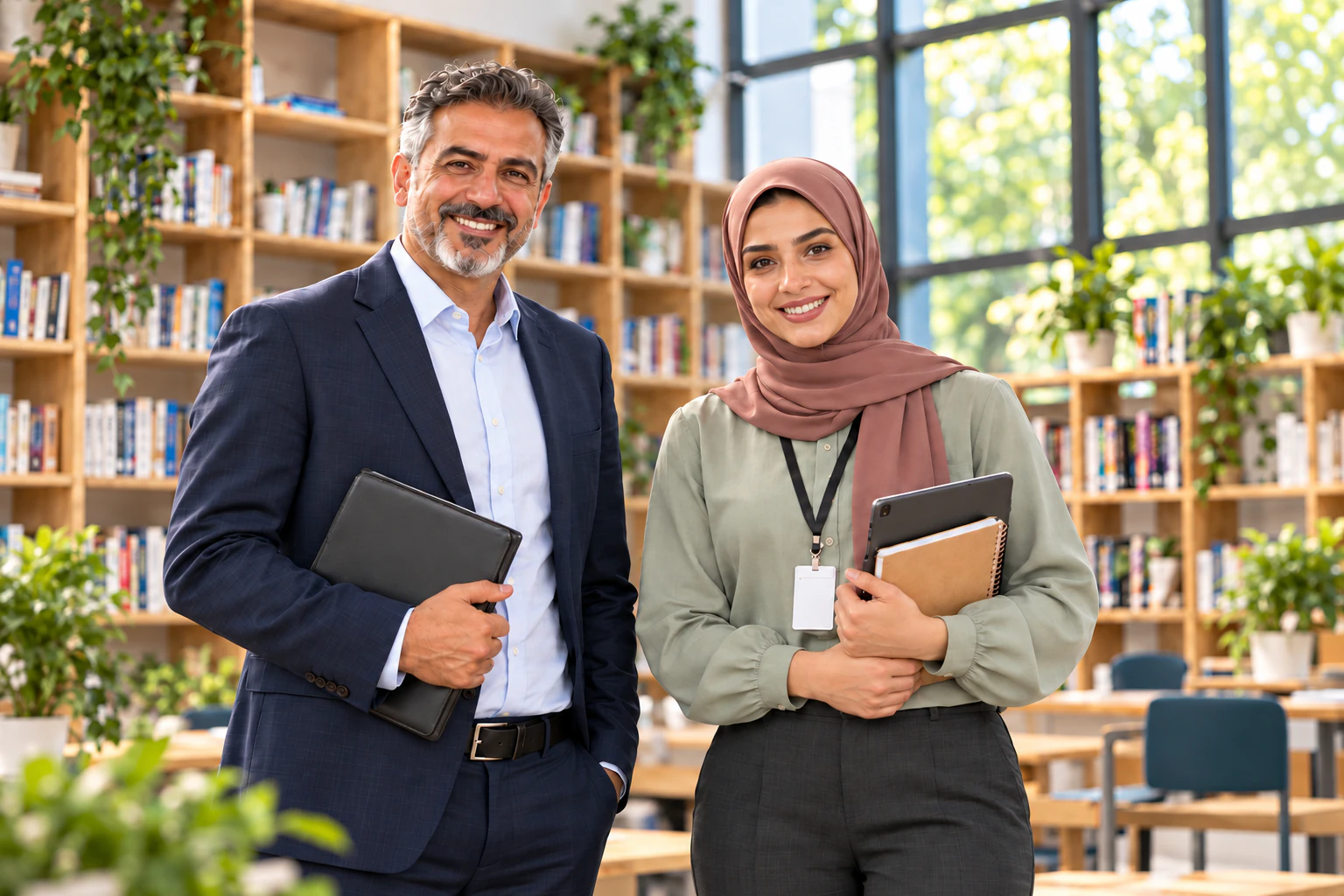 صورة توضيحية للكوادر التعليمية في بيئة تعلّم